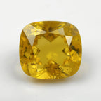 Yellow Sapphire 1PC Chunky 16x16 MM Cushion Faceted Yellow Pure Precious Loose Gems