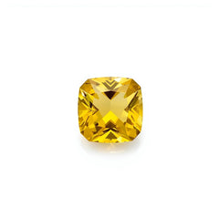 Yellow Sapphire 1PC Tiny 5x5 MM Cushion Faceted Yellow Sparkling Precious Loose Gemstone
