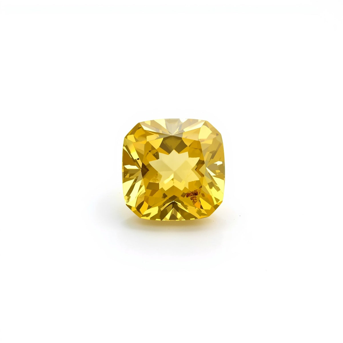 Yellow Sapphire 1PC Tiny 6x6 MM Cushion Faceted Yellow Polished Precious Loose Gemstones