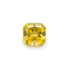 Yellow Sapphire 1PC Tiny 6x6 MM Cushion Faceted Yellow Polished Precious Loose Gemstones