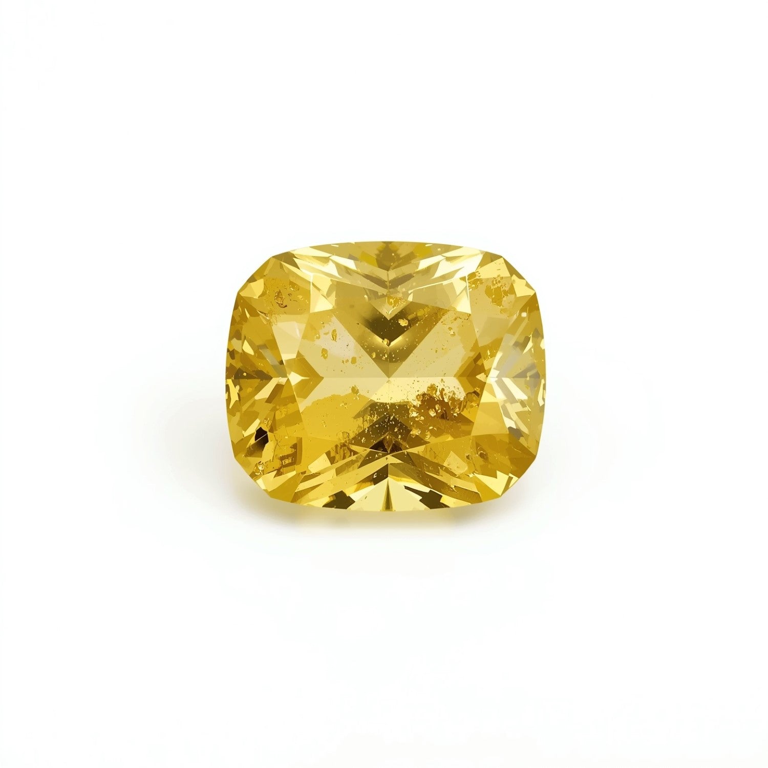Yellow Sapphire 1PC Small 8x8 MM Cushion Faceted Yellow Luster Precious Loose Gems Immagine principale del prodotto
