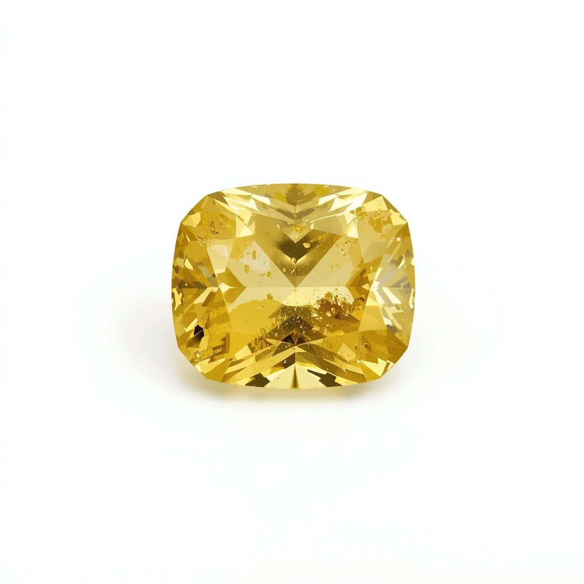 Yellow Sapphire 1PC Small 8x8 MM Cushion Faceted Yellow Luster Precious Loose Gems
