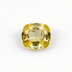 Yellow Sapphire 1PC Medium 9x9 MM Cushion Faceted Yellow Lustrous Precious Loose Gemstone