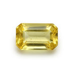 Yellow Sapphire 1PC Large 10x14 MM Emerald Faceted Yellow Polished Precious Loose Gemstones