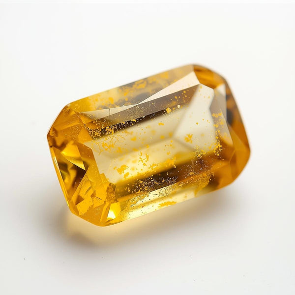 Yellow Sapphire 1PC Chunky 12x16 MM Emerald Faceted Yellow Splendid Precious Gems