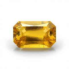 Yellow Sapphire 1PC Chunky 13x18 MM Emerald Faceted Yellow Luster Precious Loose Gems