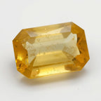 Yellow Sapphire 1PC Chunky 13x18 MM Emerald Faceted Yellow Luster Precious Loose Gems