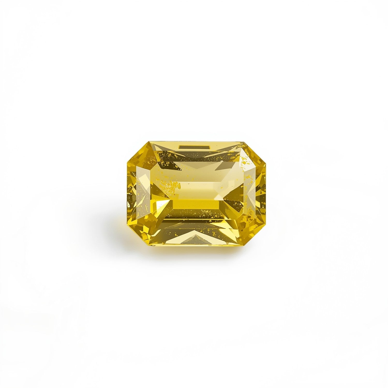 Yellow Sapphire 1PC Tiny 3x5 MM Emerald Faceted Yellow Lustrous Precious Gems Immagine principale del prodotto