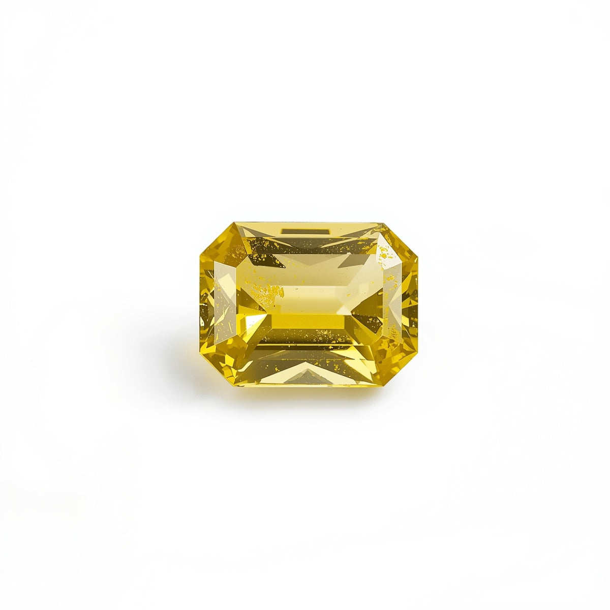 Yellow Sapphire 1PC Tiny 3x5 MM Emerald Faceted Yellow Lustrous Precious Gems