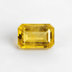 Yellow Sapphire 1PC Tiny 3x5 MM Emerald Faceted Yellow Lustrous Precious Gems
