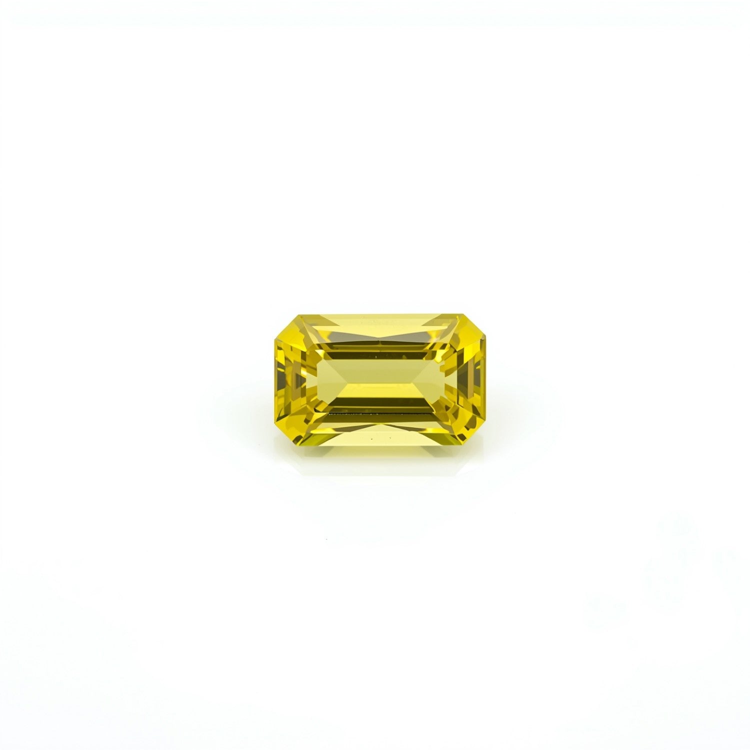 Yellow Sapphire 1PC Tiny 4x6 MM Emerald Faceted Yellow Shine Precious Loose Gems Immagine principale del prodotto