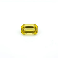 Yellow Sapphire 1PC Tiny 4x6 MM Emerald Faceted Yellow Shine Precious Loose Gems