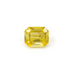 Yellow Sapphire 1PC Tiny 5x7 MM Emerald Faceted Yellow Fine Precious Loose Gemstone