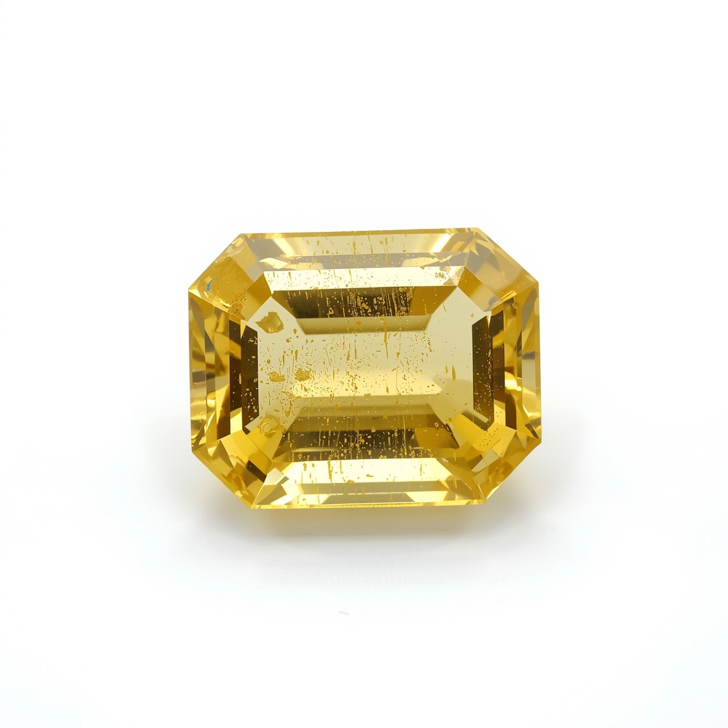 Yellow Sapphire 1PC Tiny 5x7 MM Emerald Faceted Yellow Fine Precious Loose Gemstone