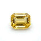 Yellow Sapphire 1PC Tiny 5x7 MM Emerald Faceted Yellow Fine Precious Loose Gemstone