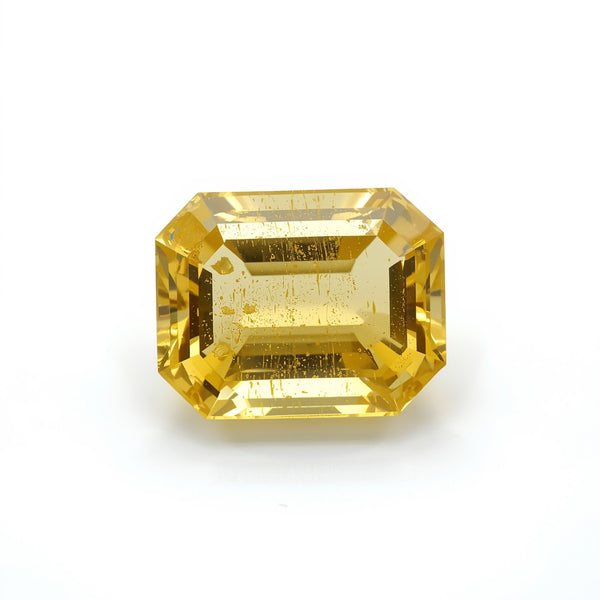 Yellow Sapphire 1PC Tiny 5x7 MM Emerald Faceted Yellow Fine Precious Loose Gemstone