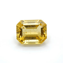Yellow Sapphire 1PC Tiny 5x7 MM Emerald Faceted Yellow Fine Precious Loose Gemstone