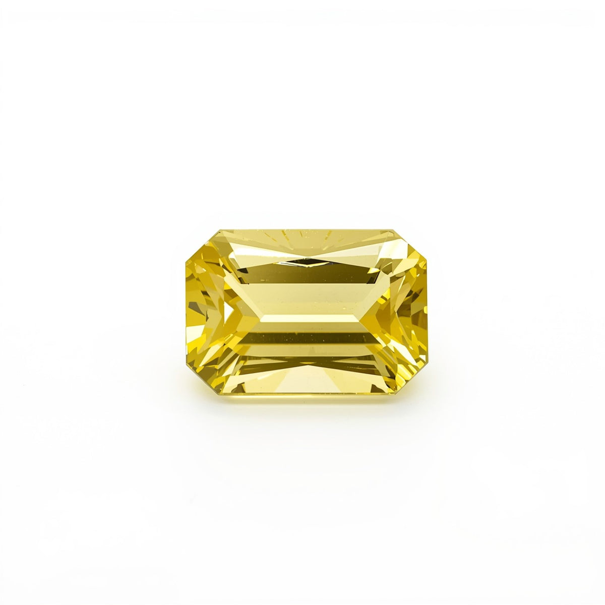 Yellow Sapphire 1PC Small 6x9 MM Emerald Faceted Yellow Natural Precious Gems