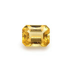 Yellow Sapphire 1PC Medium 7x10 MM Emerald Faceted Yellow Superior Precious Loose Gemstone