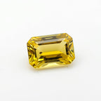 Yellow Sapphire 1PC Medium 8x10 MM Emerald Faceted Yellow Pure Precious Loose Gemstones