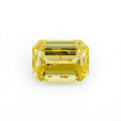 Yellow Sapphire 1PC Large 9x11 MM Emerald Faceted Yellow Fiery Precious Gems