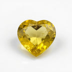 Yellow Sapphire 1PC Large 10x10 MM Heart Faceted Yellow Shine Precious Loose Gemstones