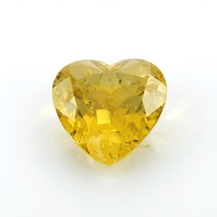 Yellow Sapphire 1PC Large 11x11 MM Heart Faceted Yellow Fine Precious Gems