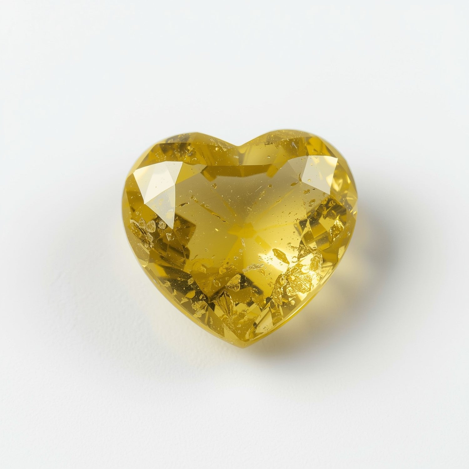 Yellow Sapphire 1PC Large 12x12 MM Heart Faceted Yellow High-Quality Precious Loose Gems Immagine secondaria del prodotto
