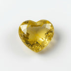 Yellow Sapphire 1PC Large 12x12 MM Heart Faceted Yellow High-Quality Precious Loose Gems