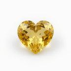 Yellow Sapphire 1PC Chunky 15x15 MM Heart Faceted Yellow Superior Precious Gems
