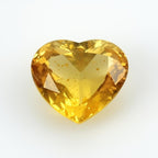 Yellow Sapphire 1PC Chunky 16x16 MM Heart Faceted Yellow Pure Precious Loose Gems