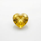 Yellow Sapphire 10PC Tiny 4x4 MM Heart Faceted Yellow Brilliant Precious Loose Gems
