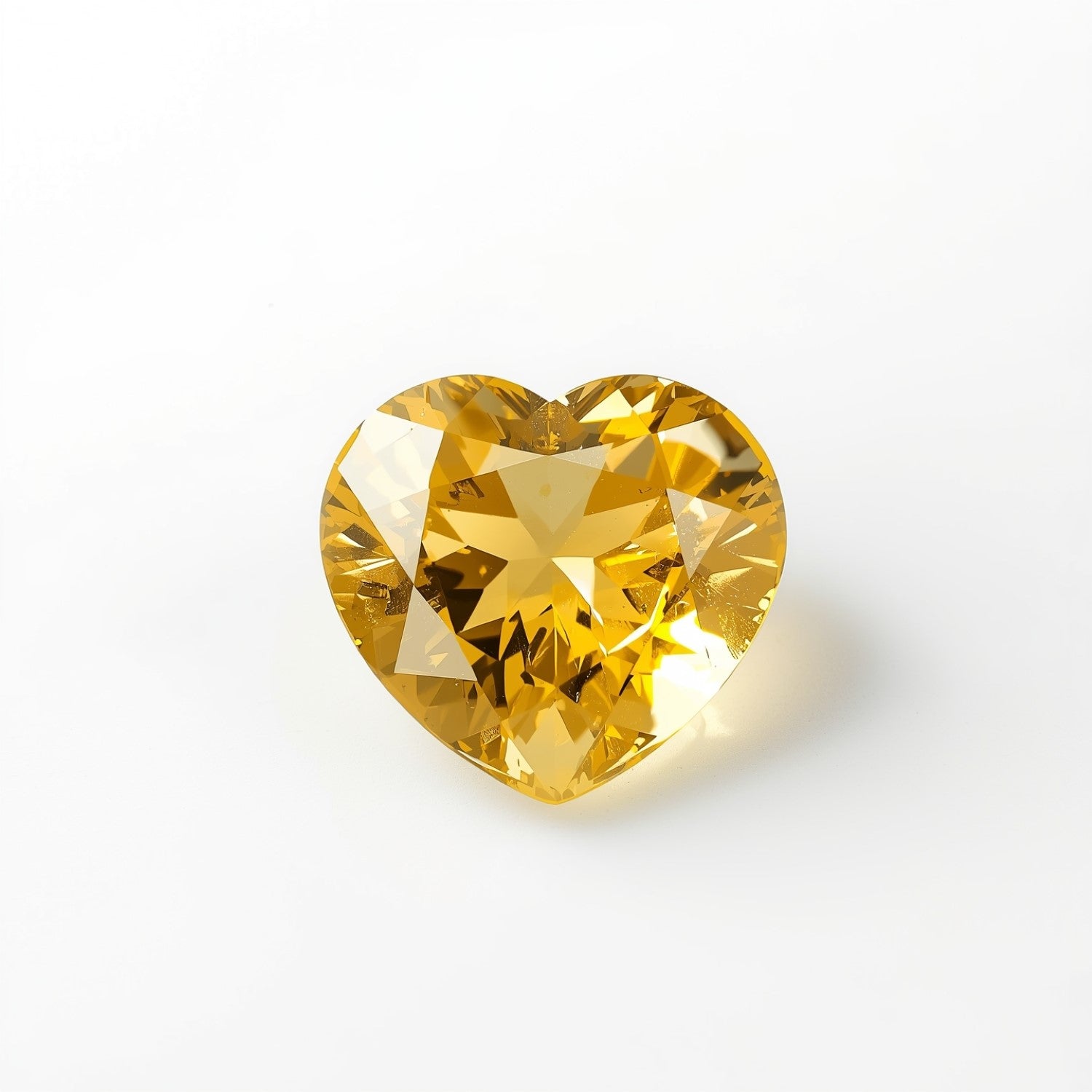 Yellow Sapphire 10PC Tiny 4x4 MM Heart Faceted Yellow Brilliant Precious Loose Gems