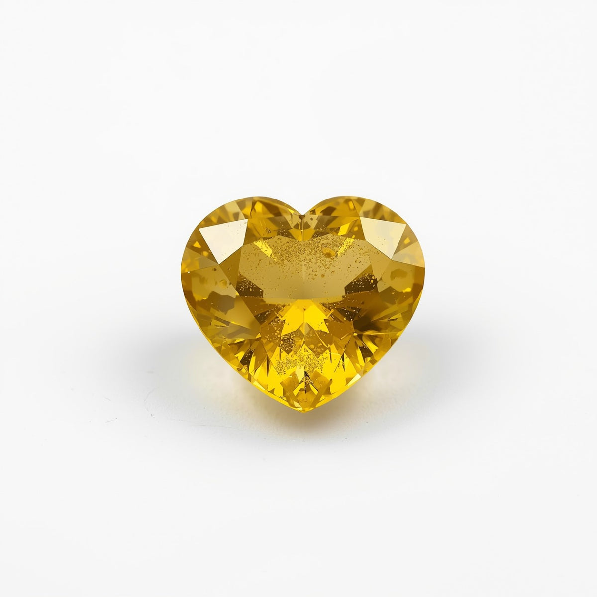 Yellow Sapphire 1PC Tiny 5x5 MM Heart Faceted Yellow Sparkling Precious Loose Gemstone