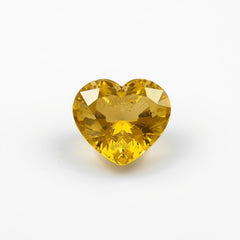 Yellow Sapphire 1PC Tiny 5x5 MM Heart Faceted Yellow Sparkling Precious Loose Gemstone