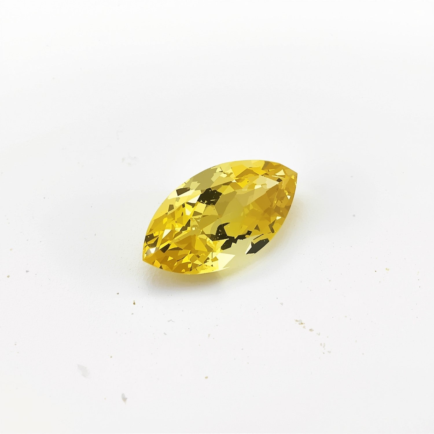 Yellow Sapphire 10PC Tiny 2.5x5 MM Marquise Faceted Yellow Genuine Precious Loose Gemstones Secundaire afbeelding