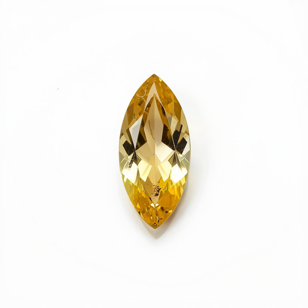 Yellow Sapphire 1PC Small 5x10 MM Marquise Faceted Yellow Fiery Precious Loose Gemstone