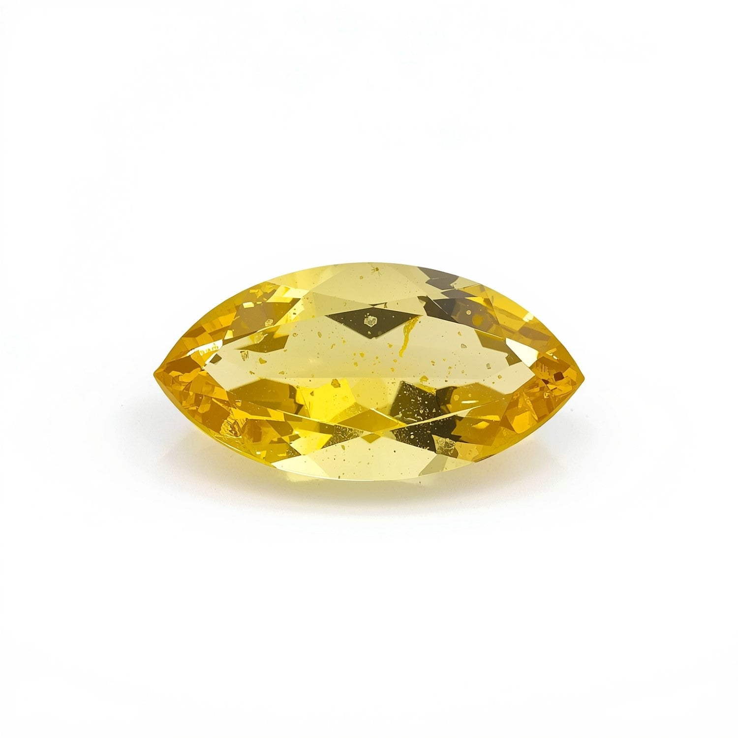 Yellow Sapphire 1PC Medium 7x14 MM Marquise Faceted Yellow Sparkling Precious Gems