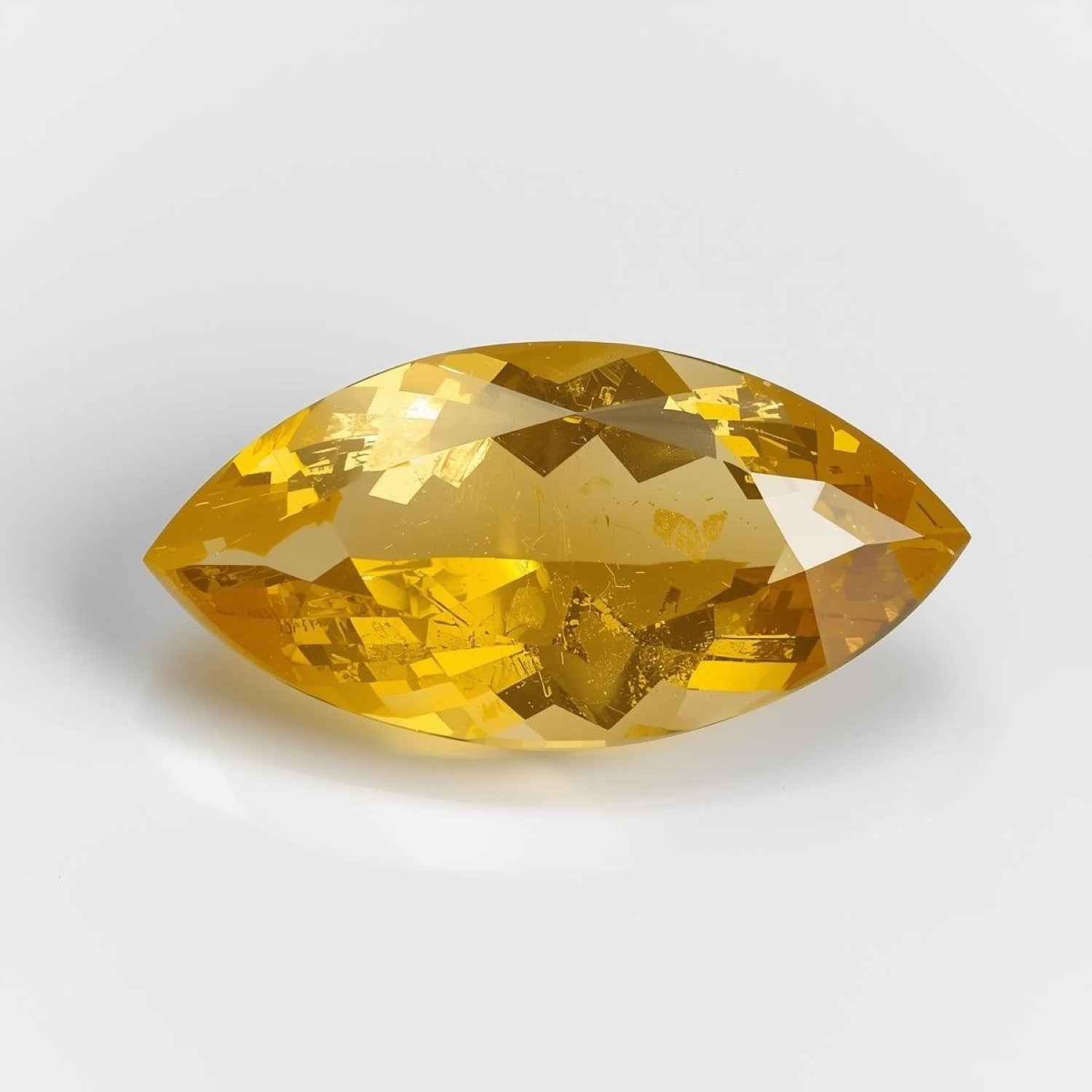Yellow Sapphire 1PC Large 8x16 MM Marquise Faceted Yellow Polished Precious Loose Gems Immagine secondaria del prodotto