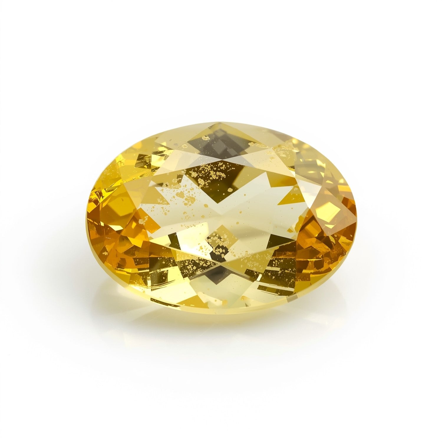 Yellow Sapphire 1PC Large 10x12 MM Oval Faceted Yellow Splendid Precious Loose Gemstone