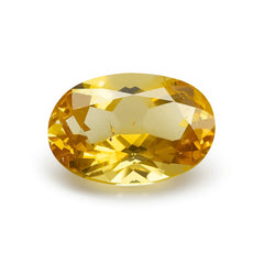Yellow Sapphire 1PC Large 10x14 MM Oval Faceted Yellow Luster Precious Loose Gemstones