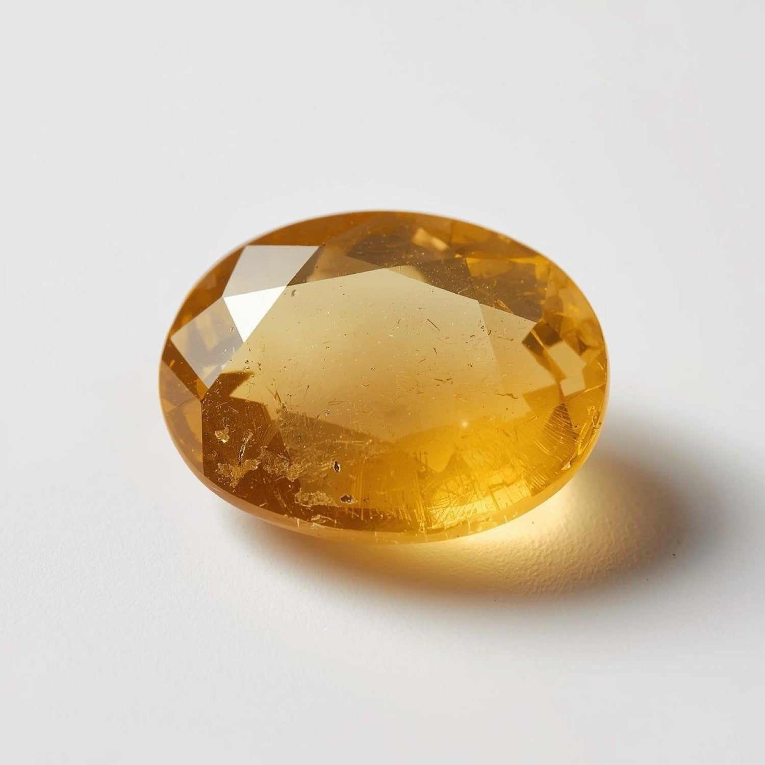 Yellow Sapphire 1PC Chunky 13x18 MM Oval Faceted Yellow Shine Precious Loose Gems