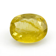 Yellow Sapphire 1PC Chunky 15x20 MM Oval Faceted Yellow Fine Precious Loose Gemstone