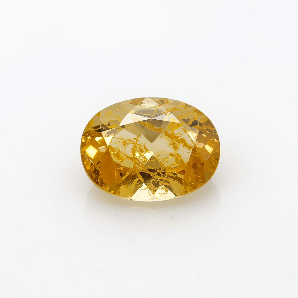 Yellow Sapphire 1PC Tiny 5x7 MM Oval Faceted Yellow Natural Precious Loose Gemstone