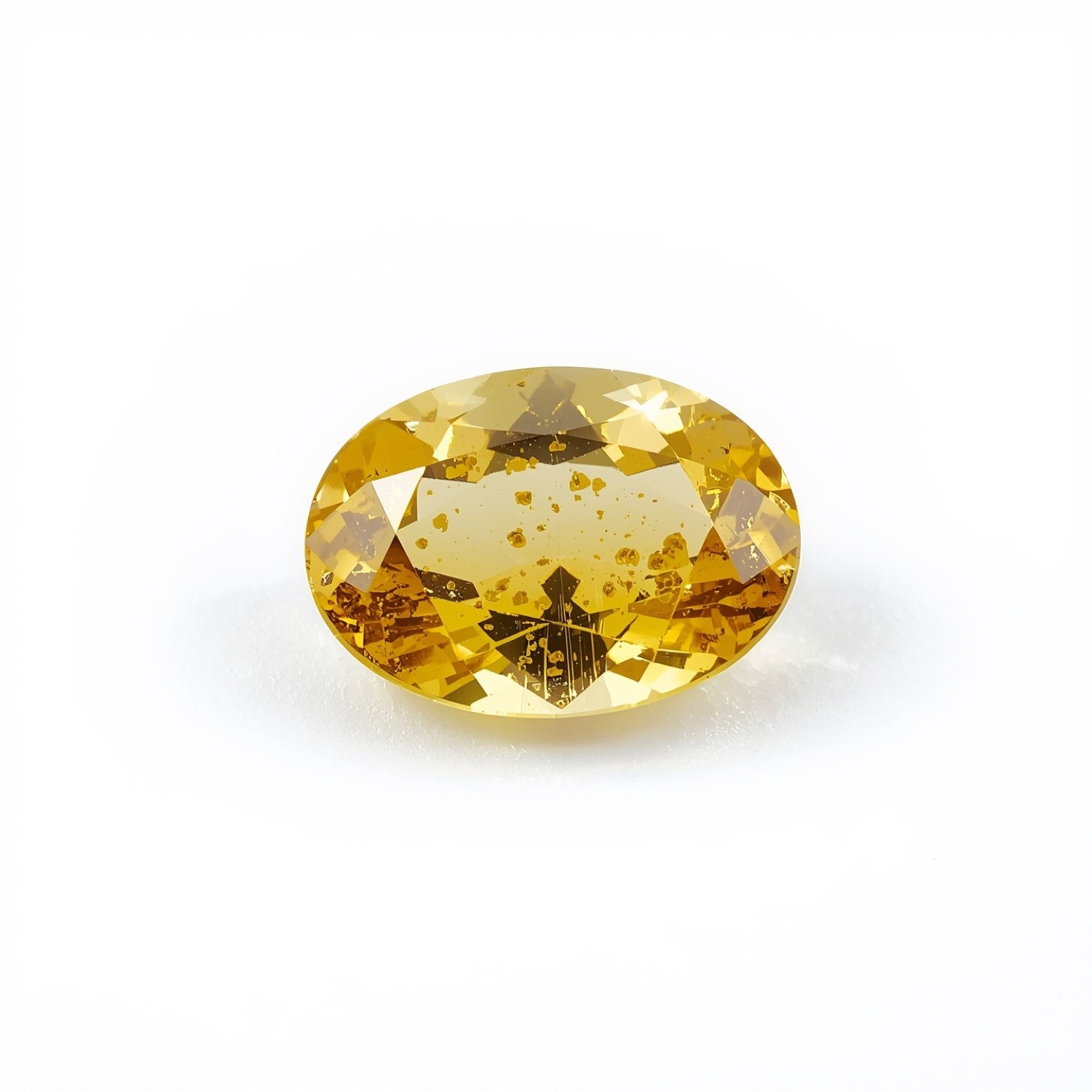 Yellow Sapphire 1PC Small 6x8 MM Oval Faceted Yellow Genuine Precious Loose Gemstones