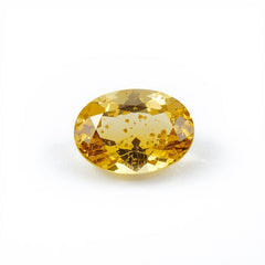 Yellow Sapphire 1PC Small 6x8 MM Oval Faceted Yellow Genuine Precious Loose Gemstones