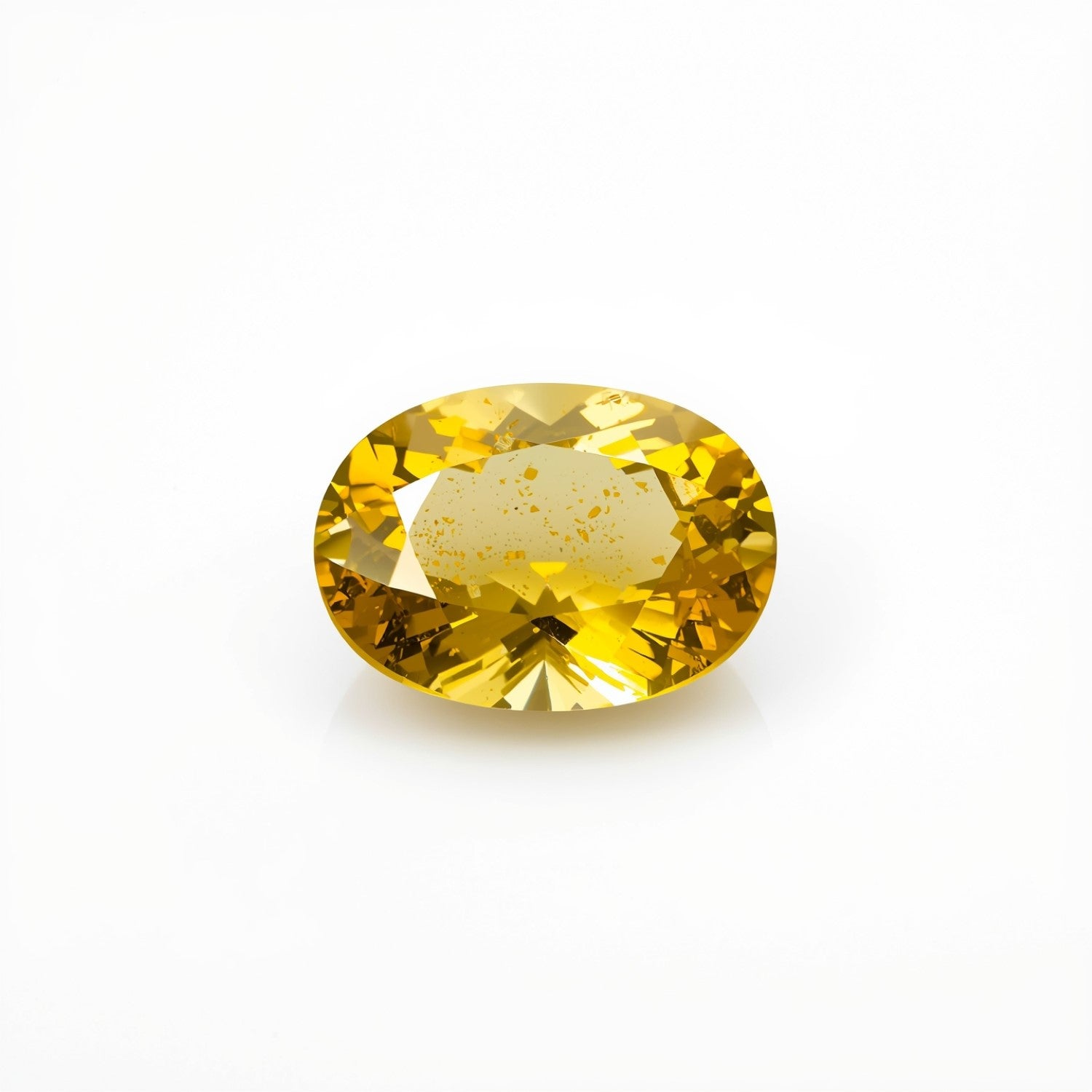 Yellow Sapphire 1PC Small 6x8 MM Oval Faceted Yellow Genuine Precious Loose Gemstones