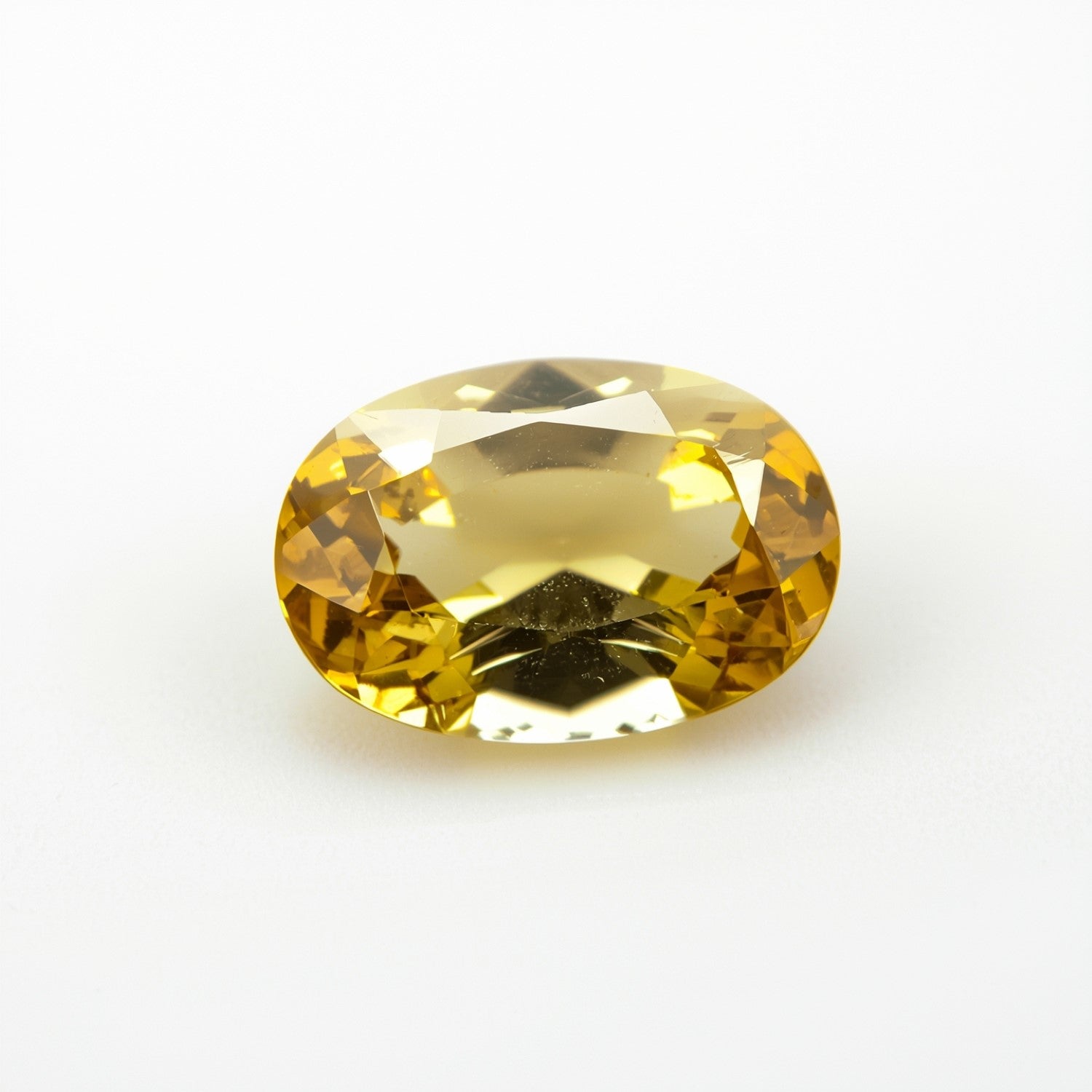 Yellow Sapphire 1PC Small 6x9 MM Oval Faceted Yellow Superior Precious Gems Image secondaire du produit
