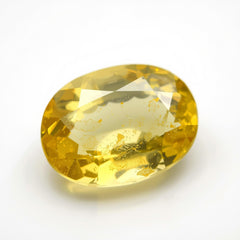 Yellow Sapphire 1PC Large 8x12 MM Oval Faceted Yellow Polished Precious Loose Gems