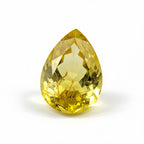 Yellow Sapphire 1PC Large 10x12 MM Pear Faceted Yellow Fiery Precious Gems